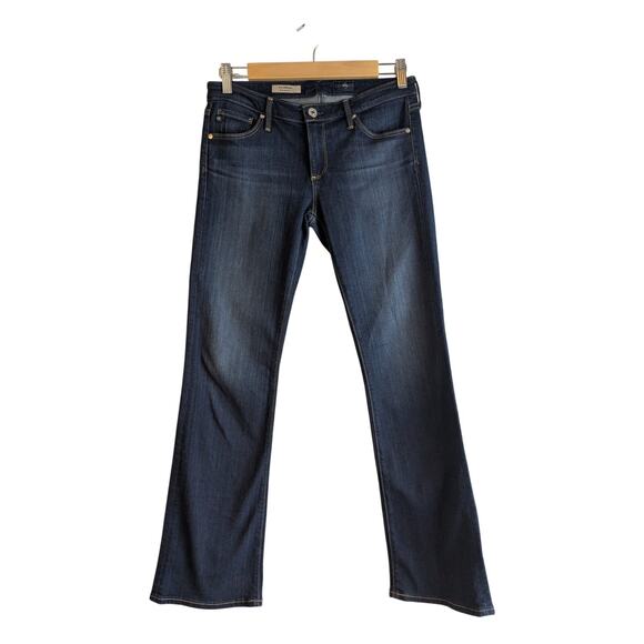 AG Adriano Goldschmeid Women's 26 Petite Angelina Bootcut Jeans Dark Wash Denim - Picture 1 of 10
